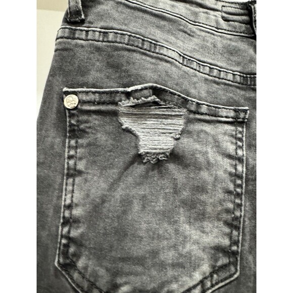 Philipp Plein Jeans Womens 28 Straight Leg Grunge Skull Goth Distressed Italy - Picture 4 of 11